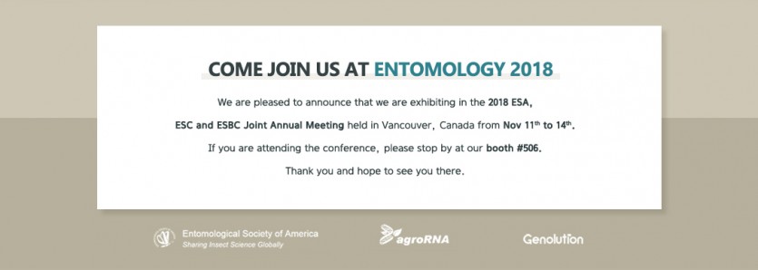 Entomology 2018 Exhibition Notification